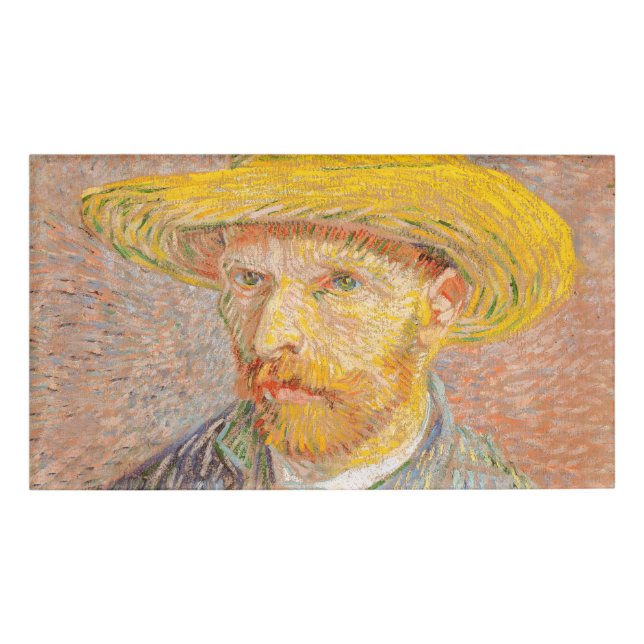 Badge D'identification Autoportrait impressionniste de Vincent Van Gogh p (Devant)
