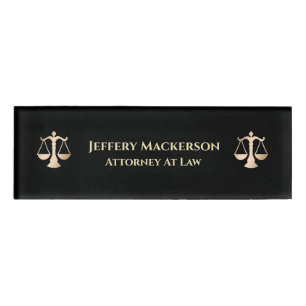 Badge D'identification Avocat De Droit Professionnel Moderne