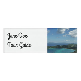 Badge D'identification Baie de Magens, scene de l'île St Thomas Beautiful