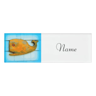 Badge D'identification baleine heureuse