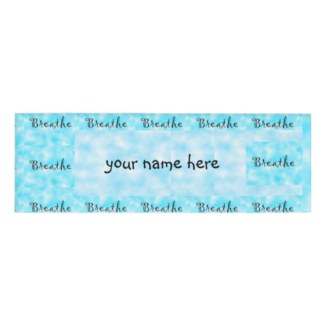 Badge D'identification Balise Breathe-name (Devant)