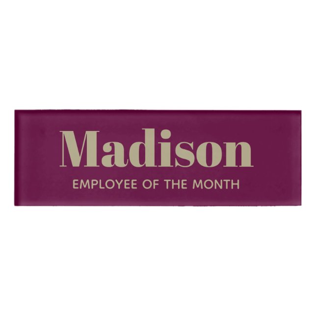 Badge D'identification Balise de nom d'employé personnalisé de police en  (Devant)