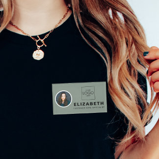 Badge D'identification Balise de nom magnétique avec logo de l'entreprise