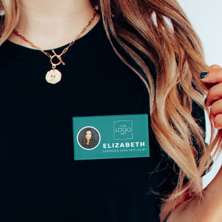 Badge D'identification Balise de nom magnétique avec logo de l'entreprise