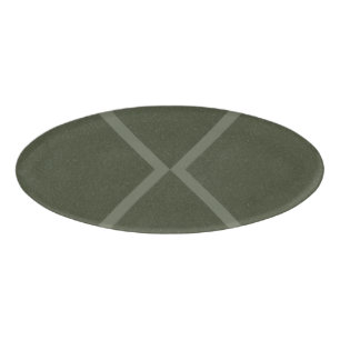 Badge D'identification Balise de nom vert Moss Cross Motif
