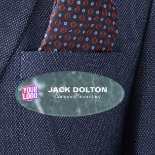 Badge D'identification Balise de titre et de nom du travail personnalisé