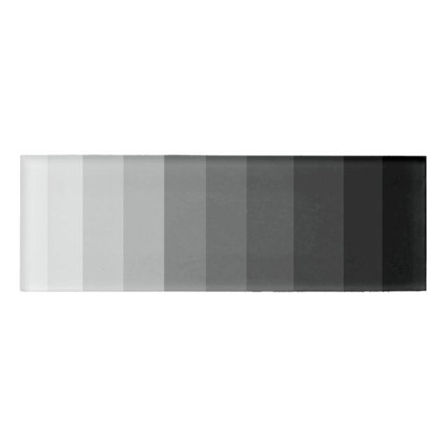 Badge D'identification Balise des nuances de gris (Devant)