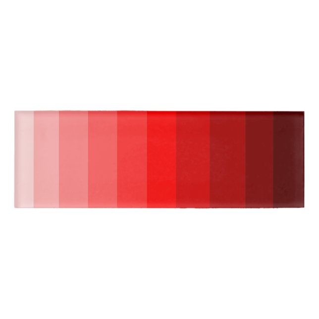 Badge D'identification Balise des nuances de nom rouge (Devant)