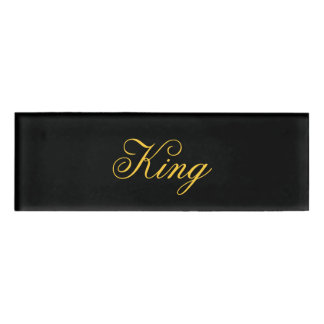 Badge D'identification Balise King Name