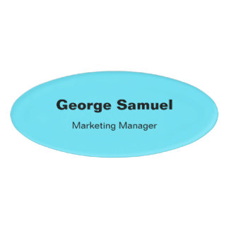 Badge D'identification Balise Nom de l'employé d'entreprise simple