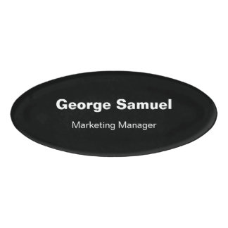 Badge D'identification Balise Nom de l'employé d'entreprise simple