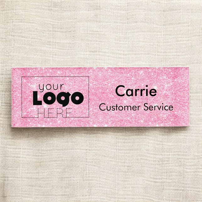 Badge D'identification Balise Nom de l'employé du logo personnalisé Parti (Créateur téléchargé)