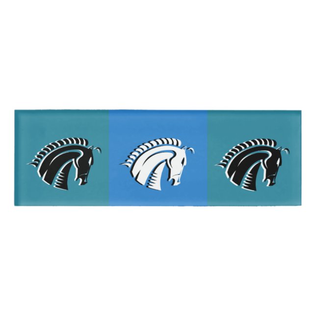 Badge D'identification Balise Nom de trois chevaux (Devant)