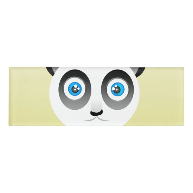 Badge D'identification Balise Nom du panda (Devant)