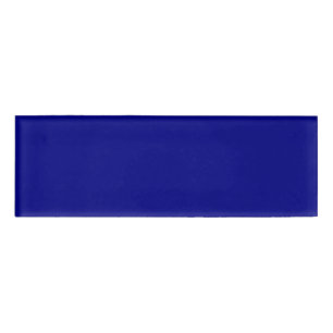 Badge D'identification Balise Nom du rectangle bleu marine