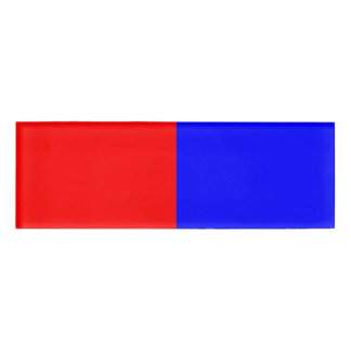 Badge D'identification Balise Nom rouge et bleu