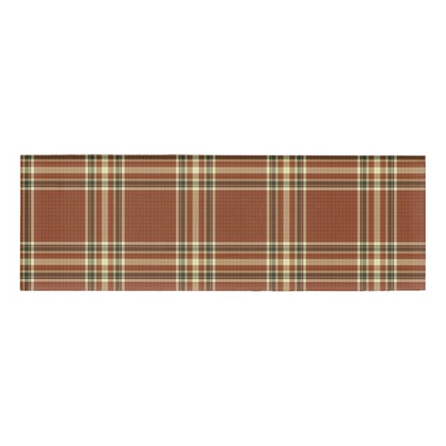 Badge D'identification Balise Nom Tartan Brown (Devant)