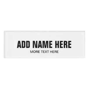 Badge D'identification Balises de nom magnétique avec nom personnalisé 