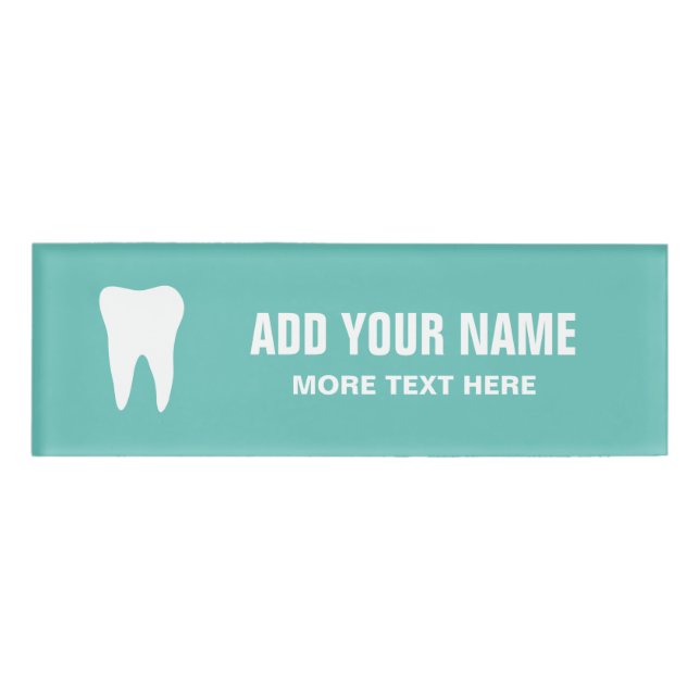 Badge D'identification Balises de nom magnétique du cabinet dentaire pers (Devant)