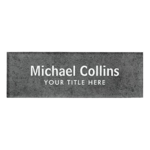 Badge D'identification Balises de nom magnétique masculin foncé