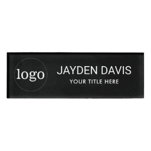 Badge D'identification Balises de nom magnétique professionnelle du logo