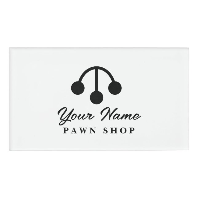 Badge D'identification Balises de nom personnalisées pour le personnel de (Devant)