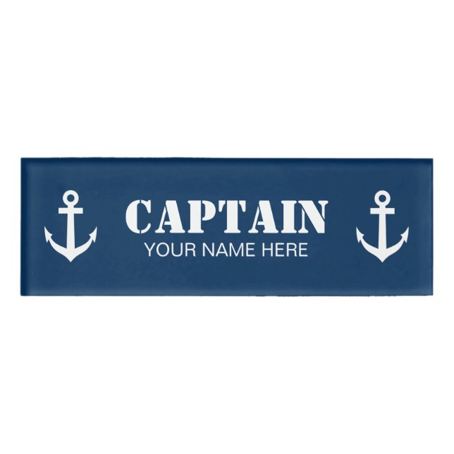 Badge D'identification Balises magnétiques personnalisées pour les marins (Devant)