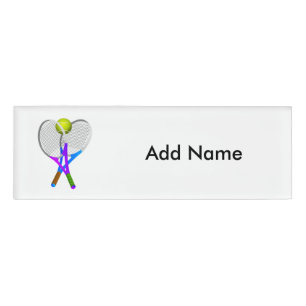 Badge D'identification Balle de tennis et raquettes