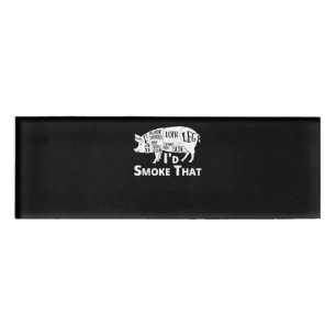 Badge D'identification BBQ BBQ Grill Cochon Porc Id Fumer Que Cadeaux H