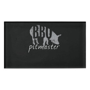 Badge D'identification BBQ BBQ Pitmaster Pig Grill Fars Day