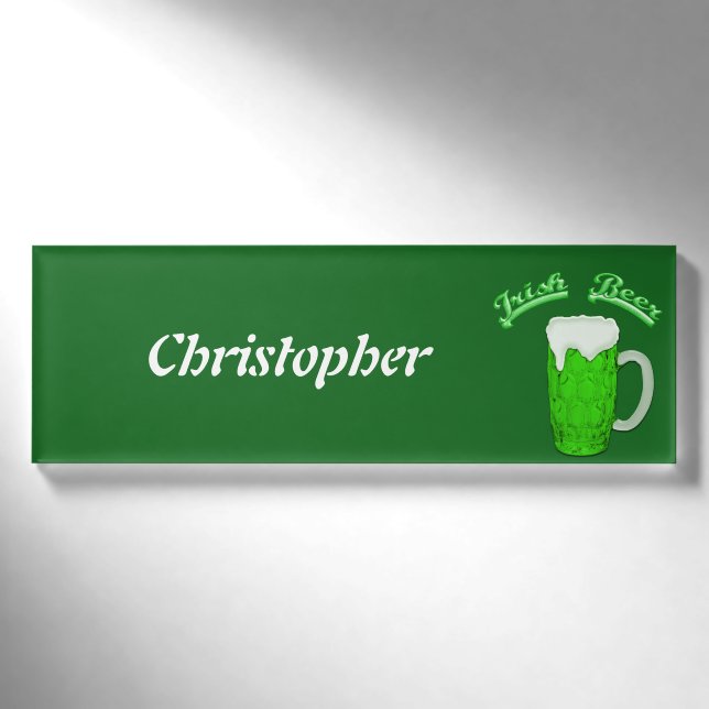 Badge D'identification Bière irlandaise n° 1 (Devant)