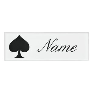 Badge D'identification Black Queen of Spades Black Thunder_Cove
