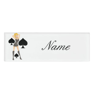 Badge D'identification Black Spades Blonde Queen Thunder_Cove