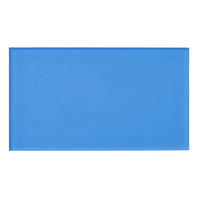 Badge D'identification Bleu de France  (couleur unie) (Devant)