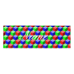 Badge D'identification Blocs d'immeubles colorés Thunder_Cove