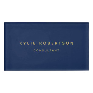 Badge D'identification Blue Gold Professional tendance