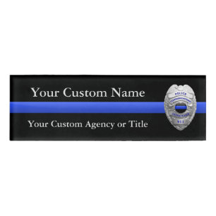 Badge D'identification Blue Line mince maintiennent l'ordre l'insigne de