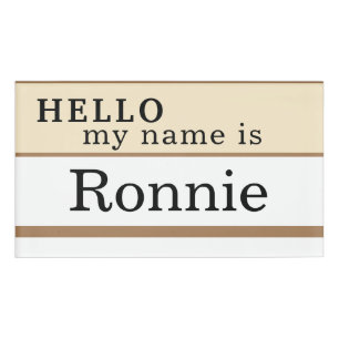 Badge D'identification Bonjour étiquette de nom personnalisée