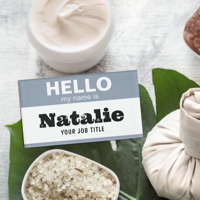 Badge D'identification Bonjour Mon Nom Est Customisé Infirmière Étudiante (Créateur téléchargé)