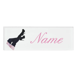 Badge D'identification Boots de cuisse en cuir noir de hauteur Thunder_Co
