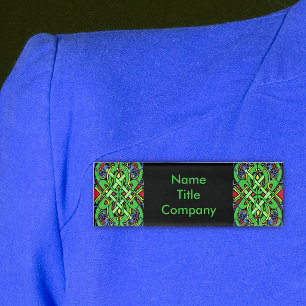 Badge D'identification Boucles entrelacées ornementales Nœud celtique irl