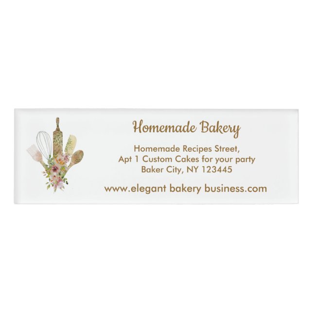 Badge D'identification Boulangerie Recette Maison Cuisine chef (Devant)