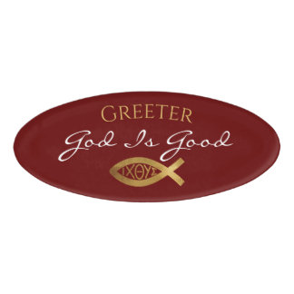 Badge D'identification Bourse Greeter