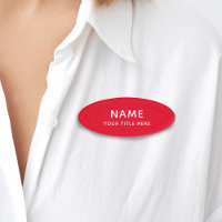Bright Red Simple Basic Modern Title