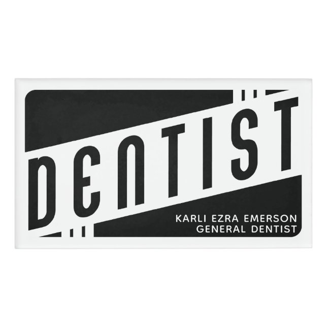 Badge D'identification Bureau dentaire (Devant)
