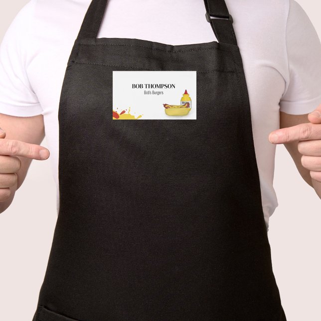 Badge D'identification Business Hot Dog Employé simple (Hot Dog employee Name Tag)