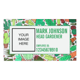 Badge D'identification Cactus Succulent Cactus Poted Plante Cactus Garden