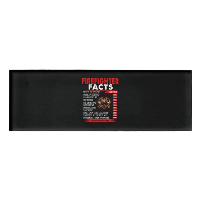 Badge D'identification Cadeau pompier | Infos sur les pompiers Cadeaux (Devant)