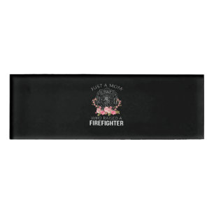 Badge D'identification Cadeau pompier Juste Une Maman Pompier
