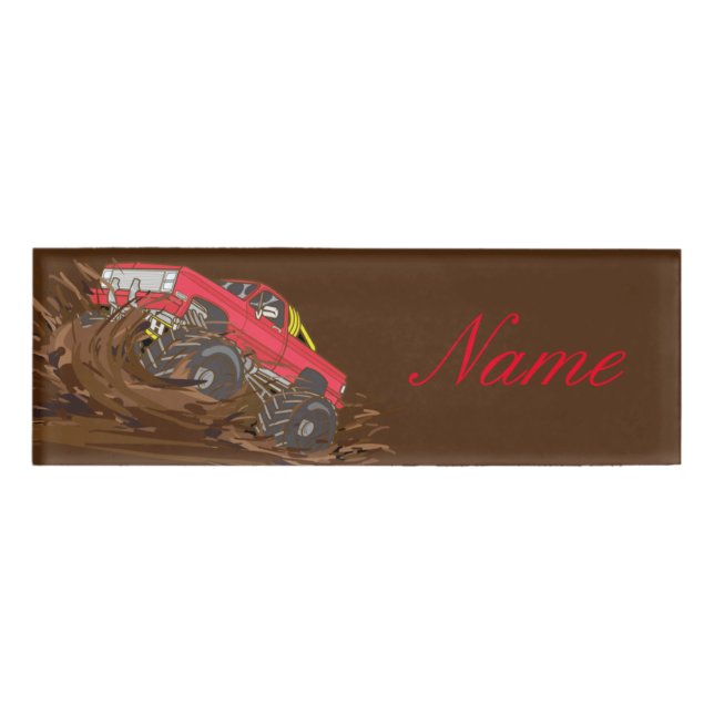 Badge D'identification Camion de boue à 4 roues Thunder_Cove (Devant)